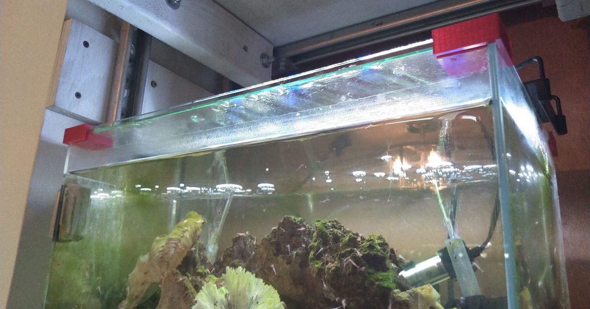 Rimless tank glass top holder by jas Download free STL model