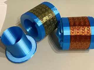 4-Letter Cryptex by Tritschi | Download free STL model | Printables.com