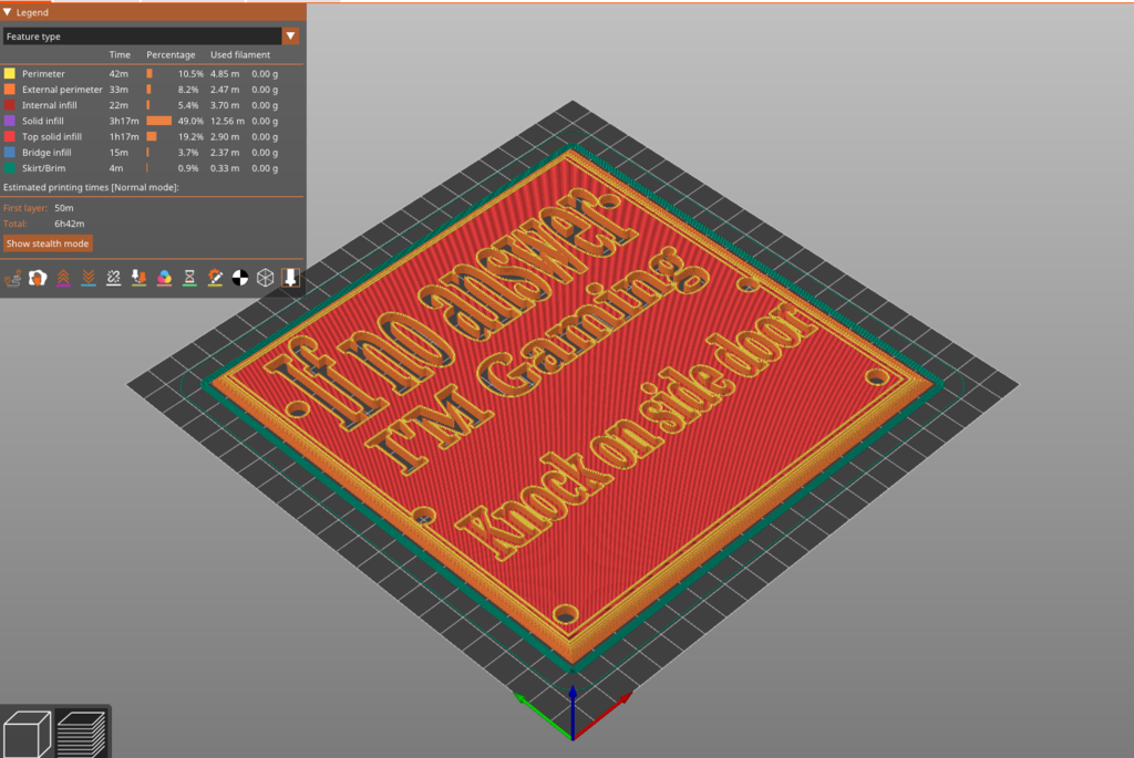 Simple wall mountable sign by Stoneman | Download free STL model ...