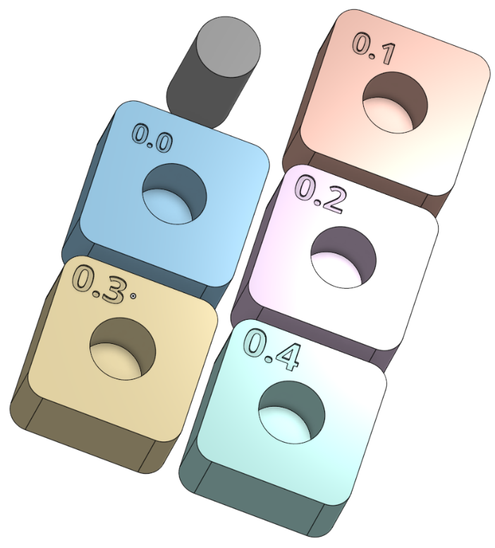 FDM Printer Dimensional Tolerance Test by G P Download free STL model