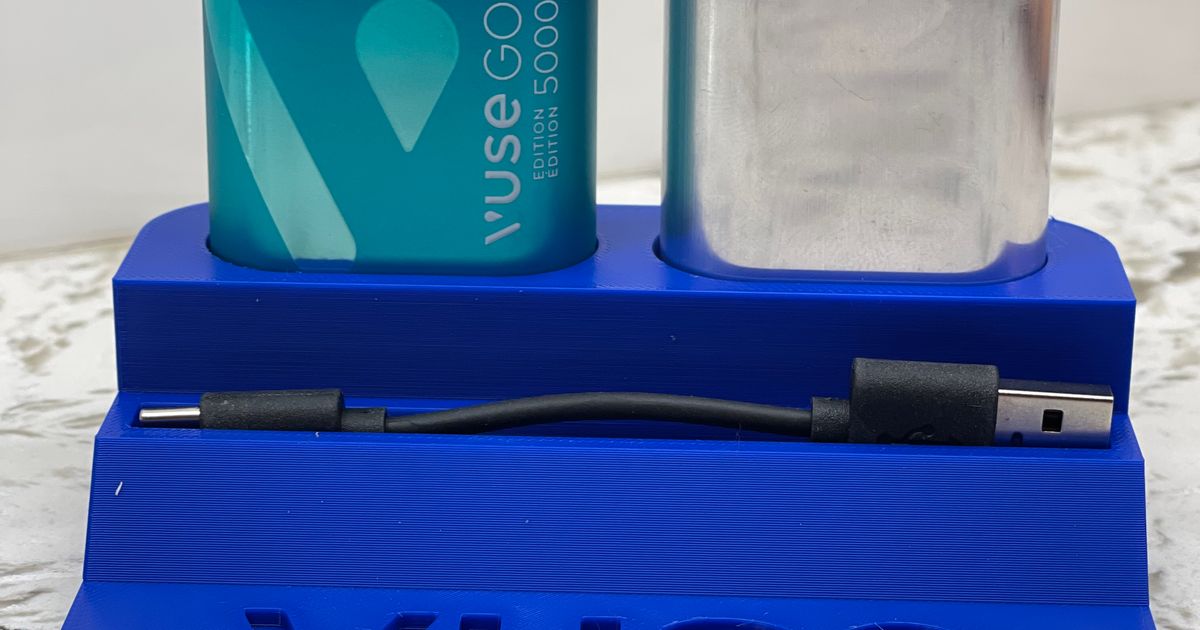 VUSE 5000 DOUBLE VAPE HOLDER by BUDS3D Download free STL model