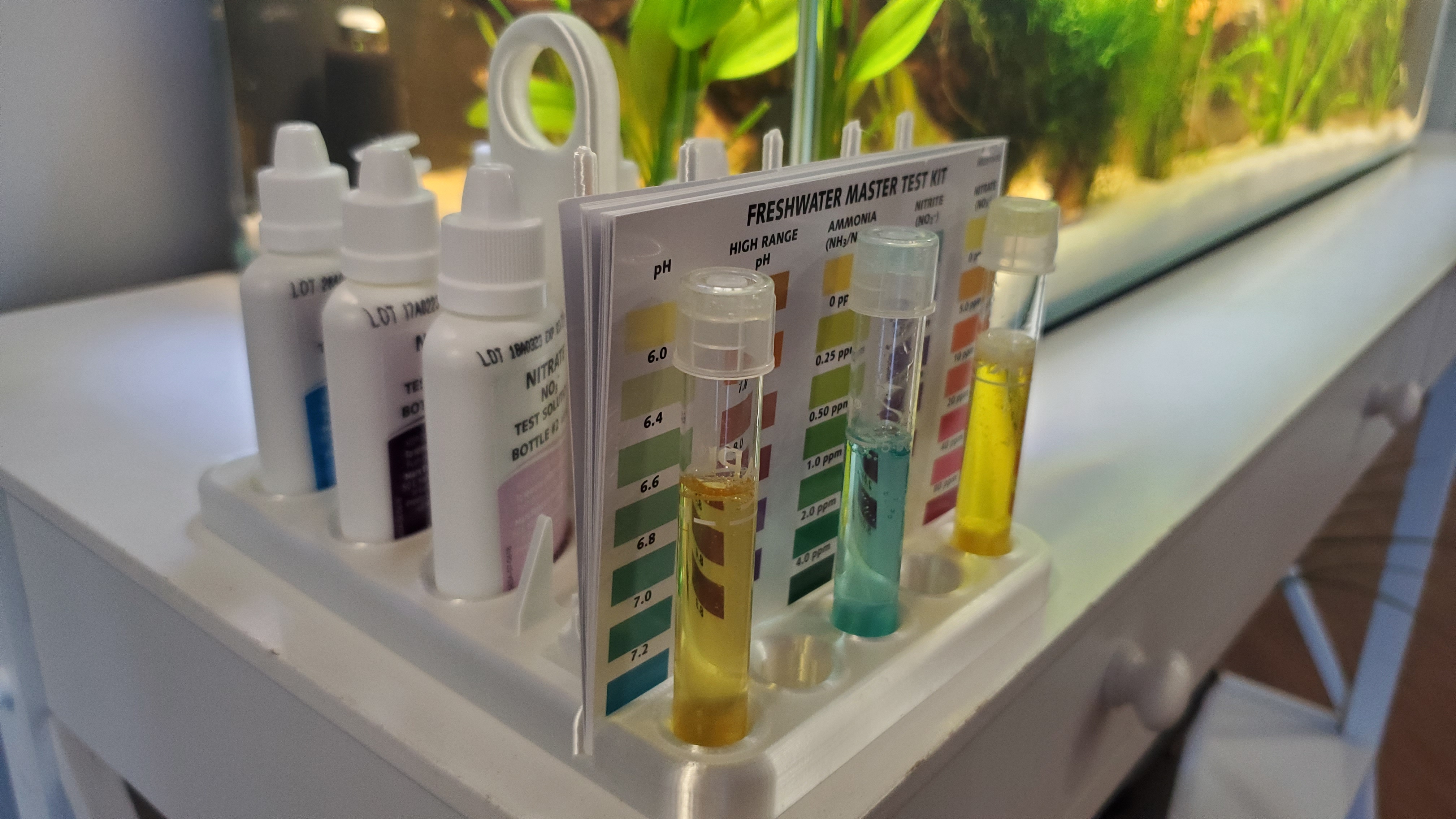 API Water Test Kit Holder & Drying Rack