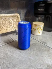 Energy Drink Sleeve for 16oz (1pt) Can Comfort Grip Hexagon Pattern Koozie  by Grandpa 3DPrints, Download free STL model