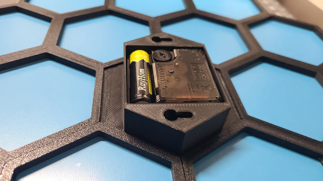 Horloge Murale James Webb Space Telescope Design Polygone Doré Sans Tic-tac