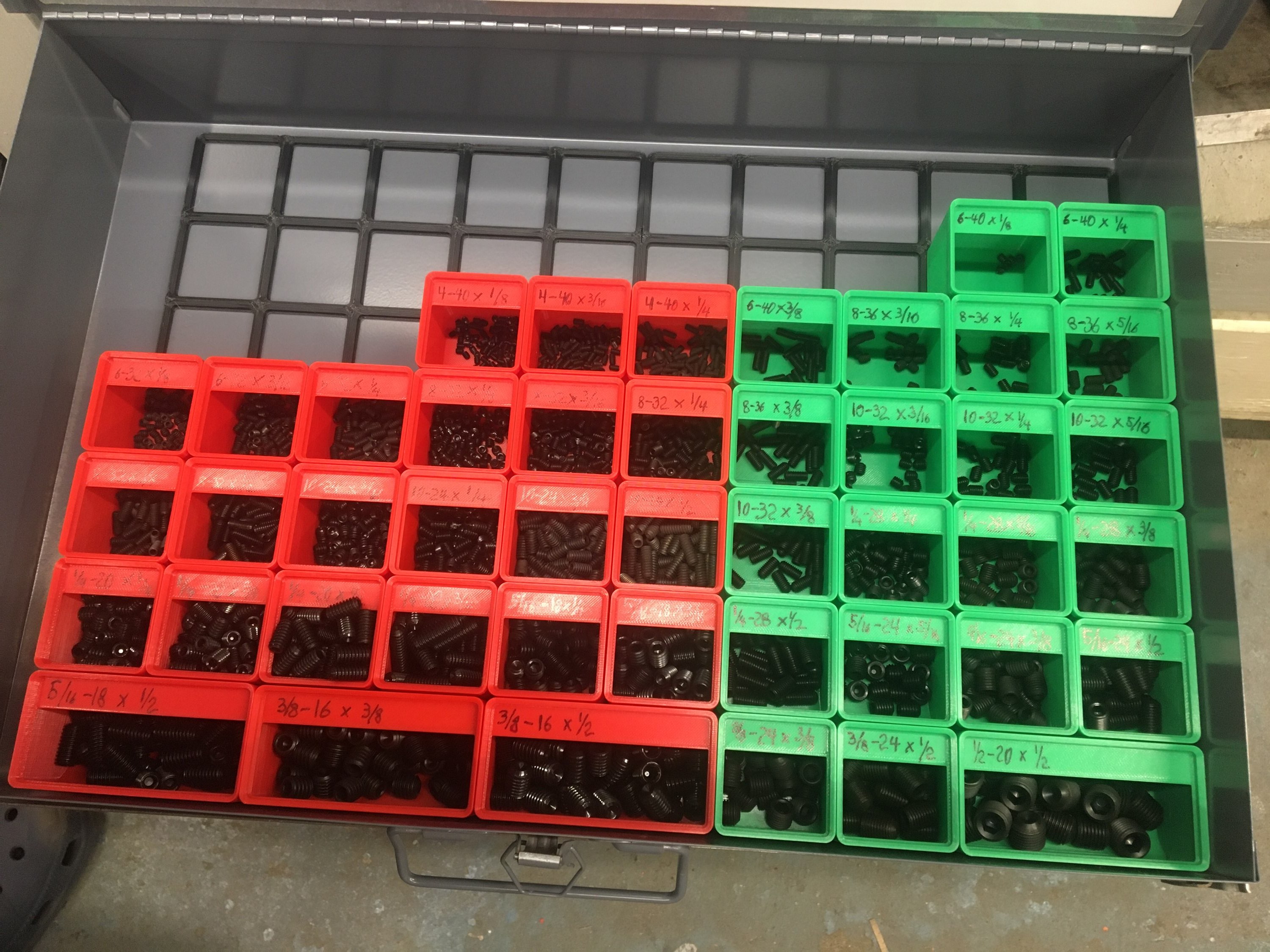 Gridfinity Basic Bins, 6x3 Magnets (press fit)