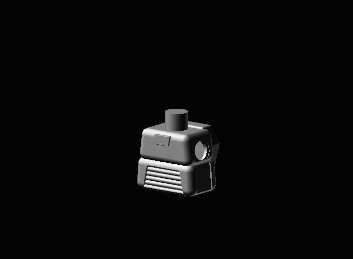 Cylon torso for block figure