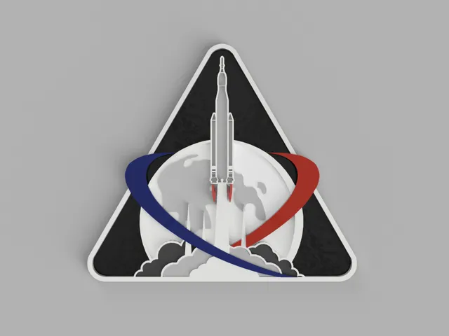 Artemis I mission logo - flat single color version