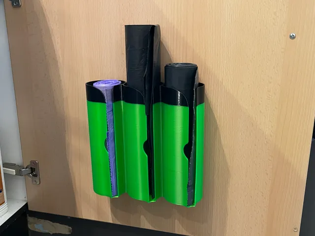 Parametric garbage bag dispenser