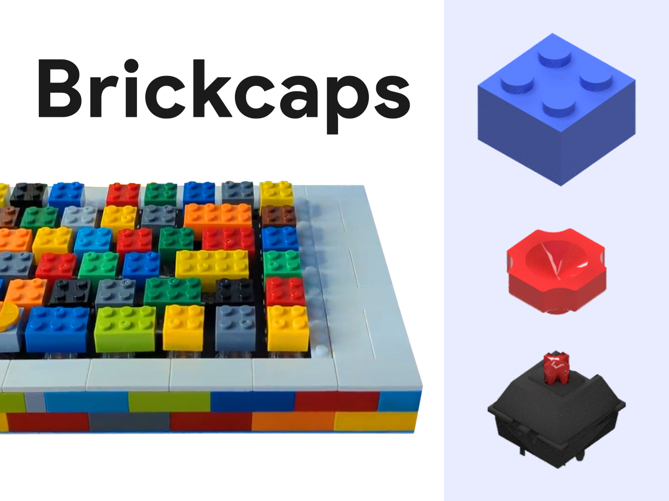 Brickcaps - Brick to Keycap Adapters