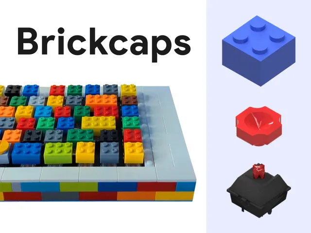 Brickcaps - Brick to Keycap Adapters