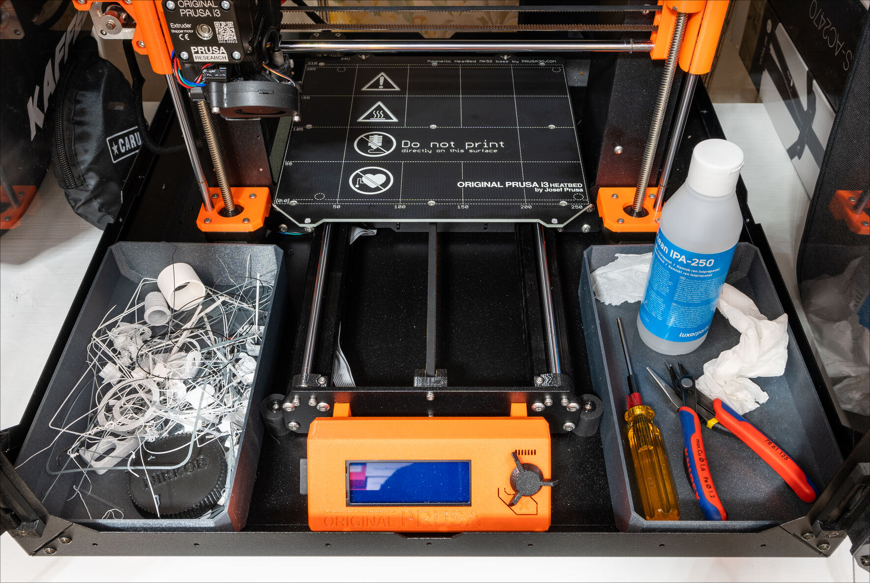 Enclosure storage bins