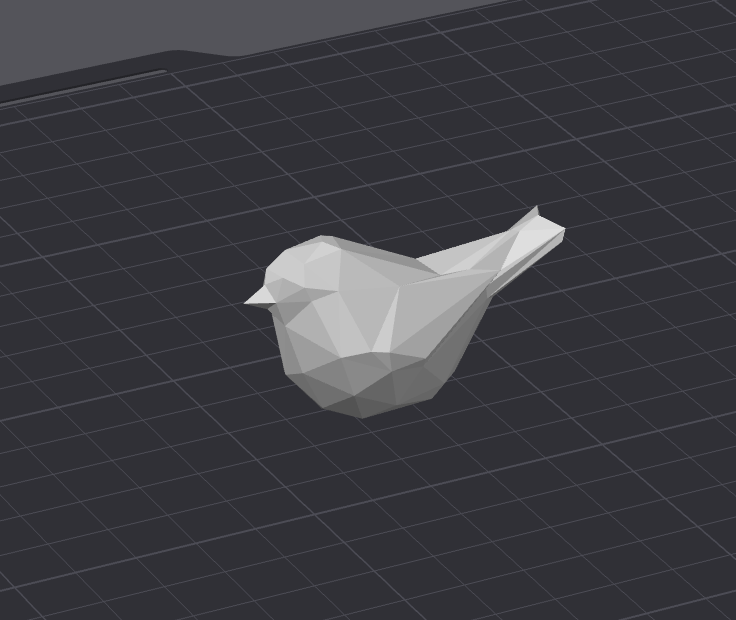 Lowpoly bird (in place)