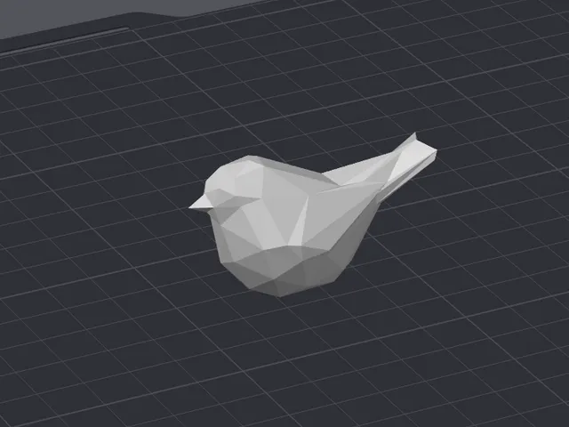 Lowpoly bird (in place)