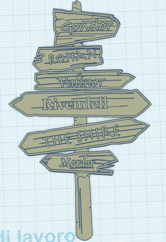 Lord of the rings bookmark merged by maker_F | Download free STL model ...