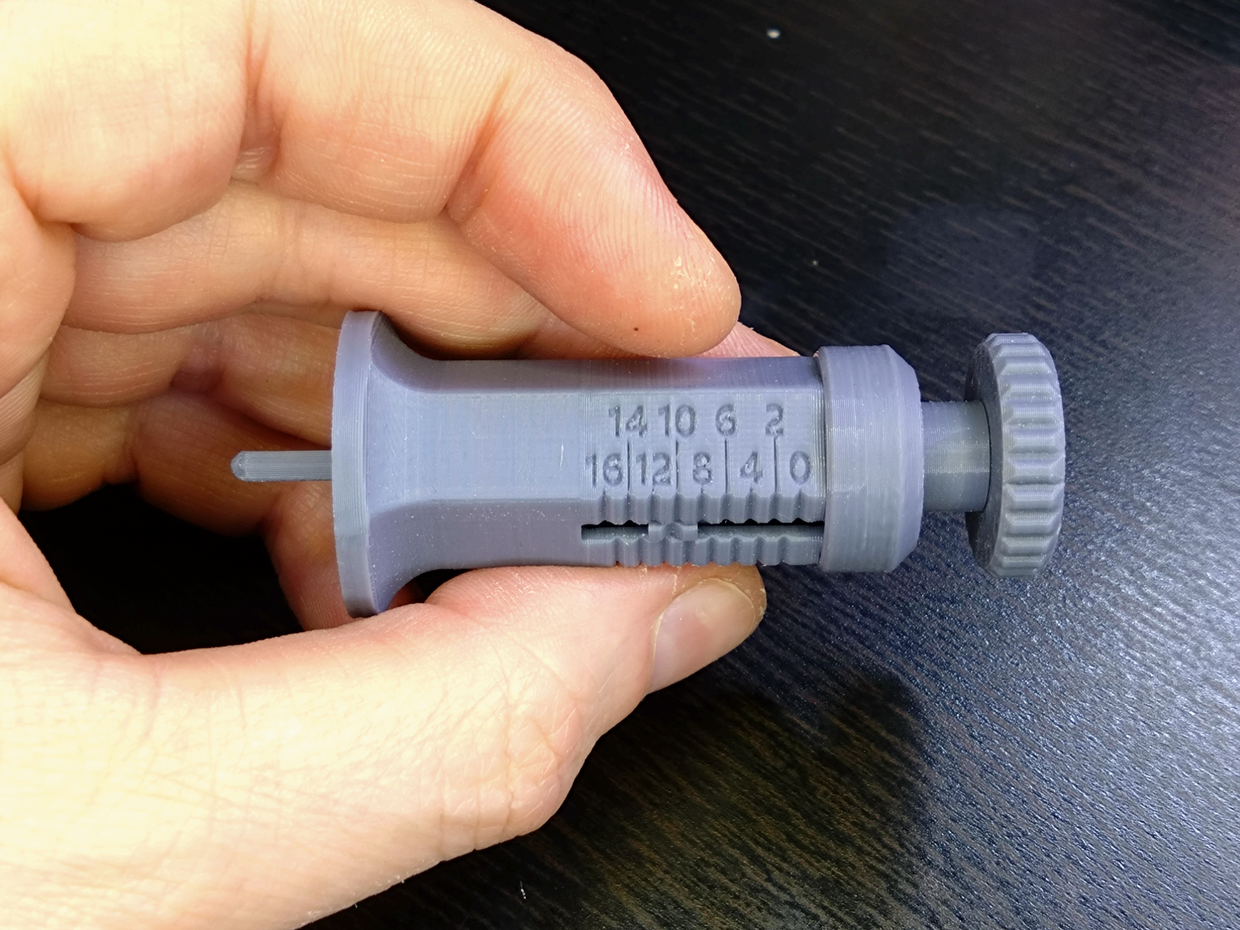 Depth gauge 0-16 mm