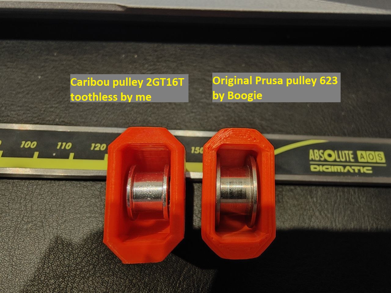 X tensioner for Caribou Pulley 2GT 16T Toothless. 3D model thumbnail