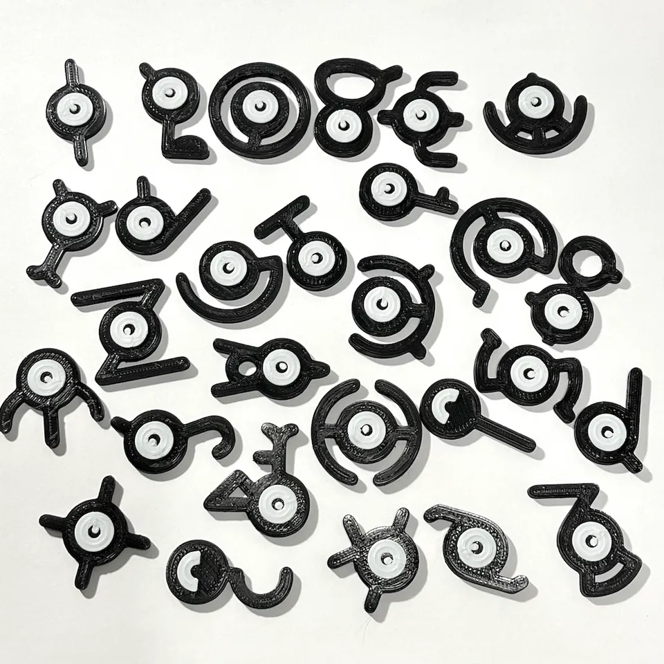 Free 3D file Pokemon Unown #201 Magnets 🐉・Design to download and 3D  print・Cults