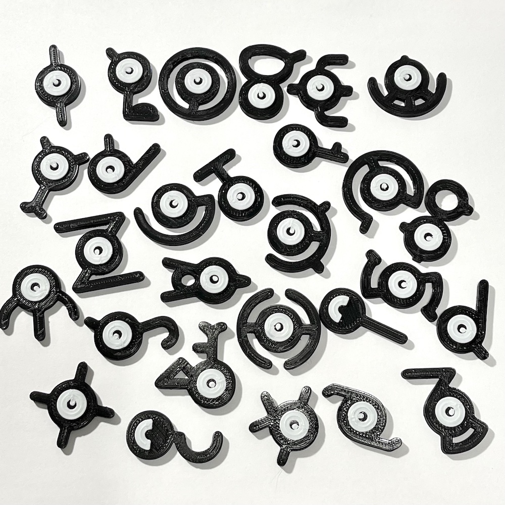 Pokemon Unown #201 Magnets
