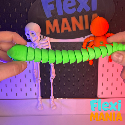 Flexi Snake | Print-in-Place Articulated Snake – No Supports Needed — thumbnail 3