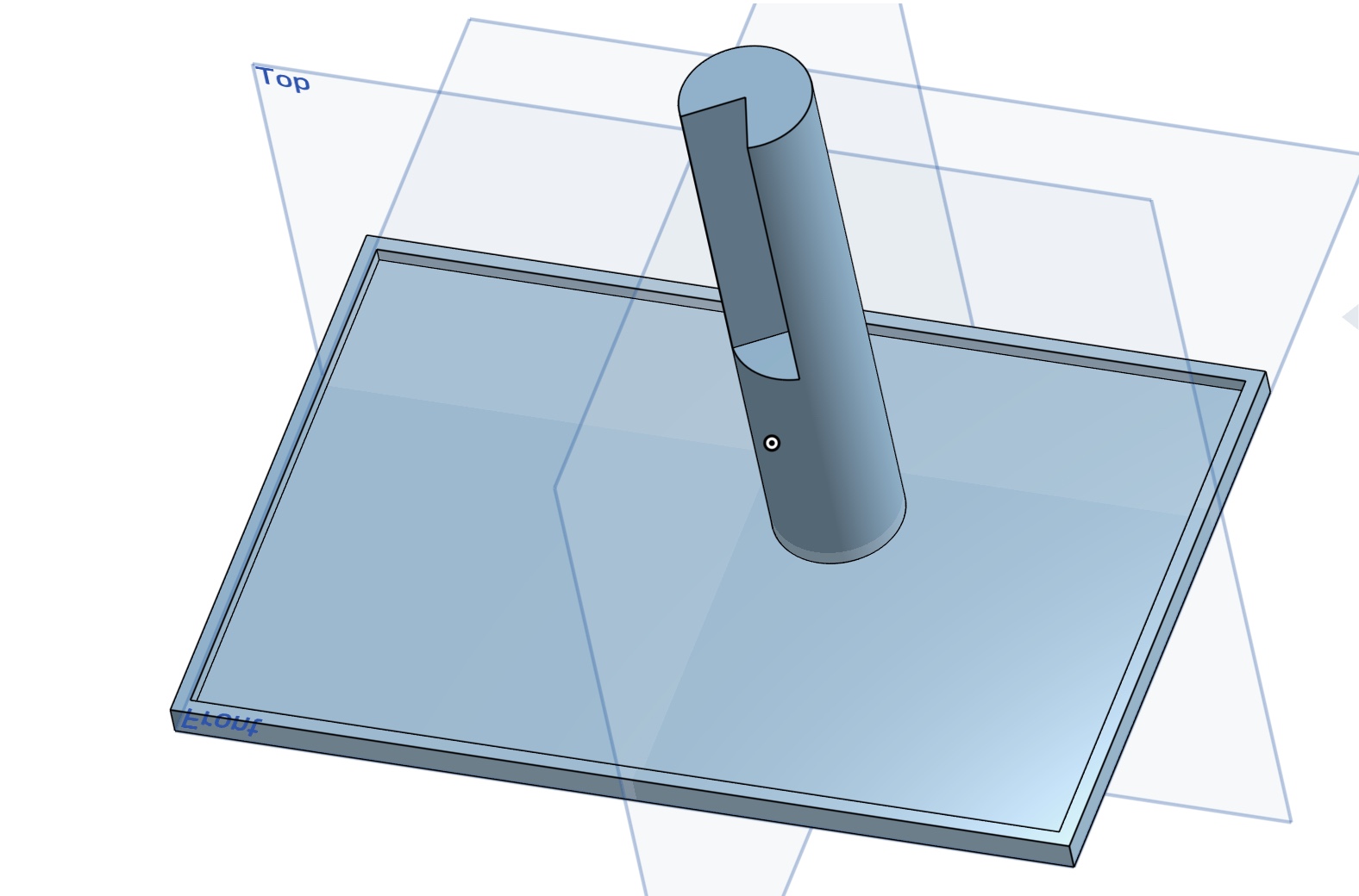 plate with stick