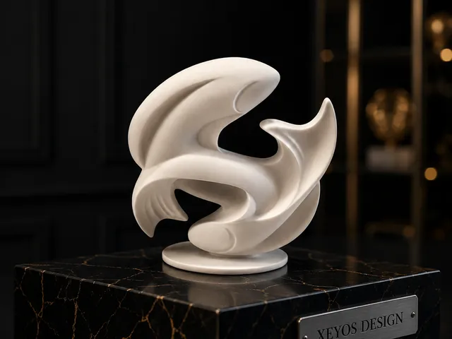 Abstract Zodiac Pisces Statue