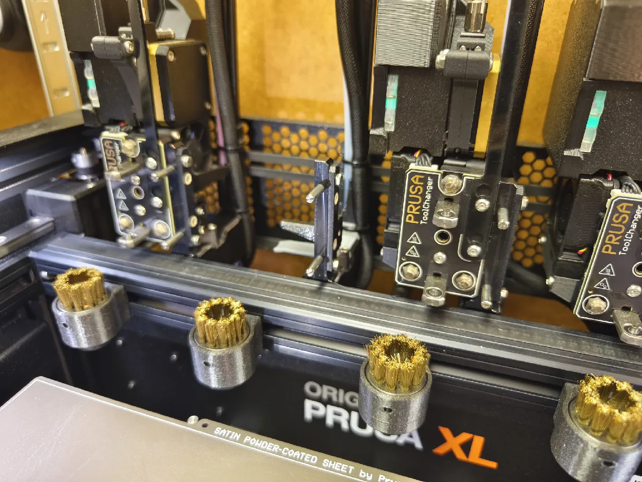 Prusa XL nozzle brush wipers by Jakub Geyer | Download free STL
