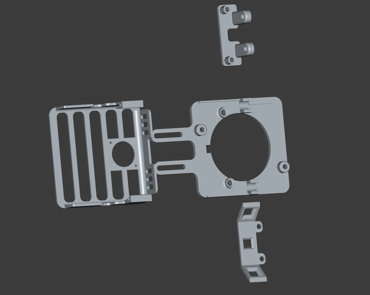 Qidi X-Smart 3 - Mount for the Mellow Fly SHT36v3 with Eddy. Also