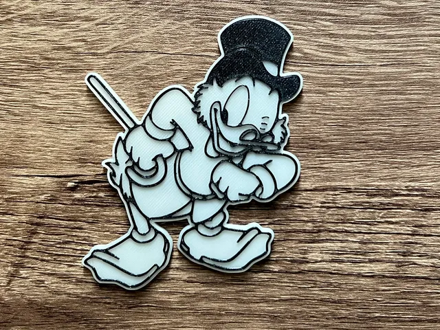 Scrooge Duck Tales magnet (8x3mm magnets)