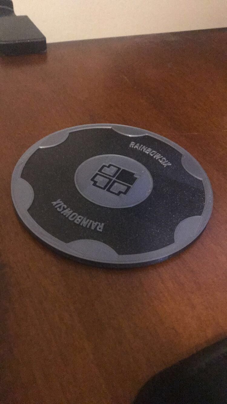 Miniatura 2 do modelo 3D RainbowSix Coaster