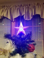 Christmas Tree Star With LED holes