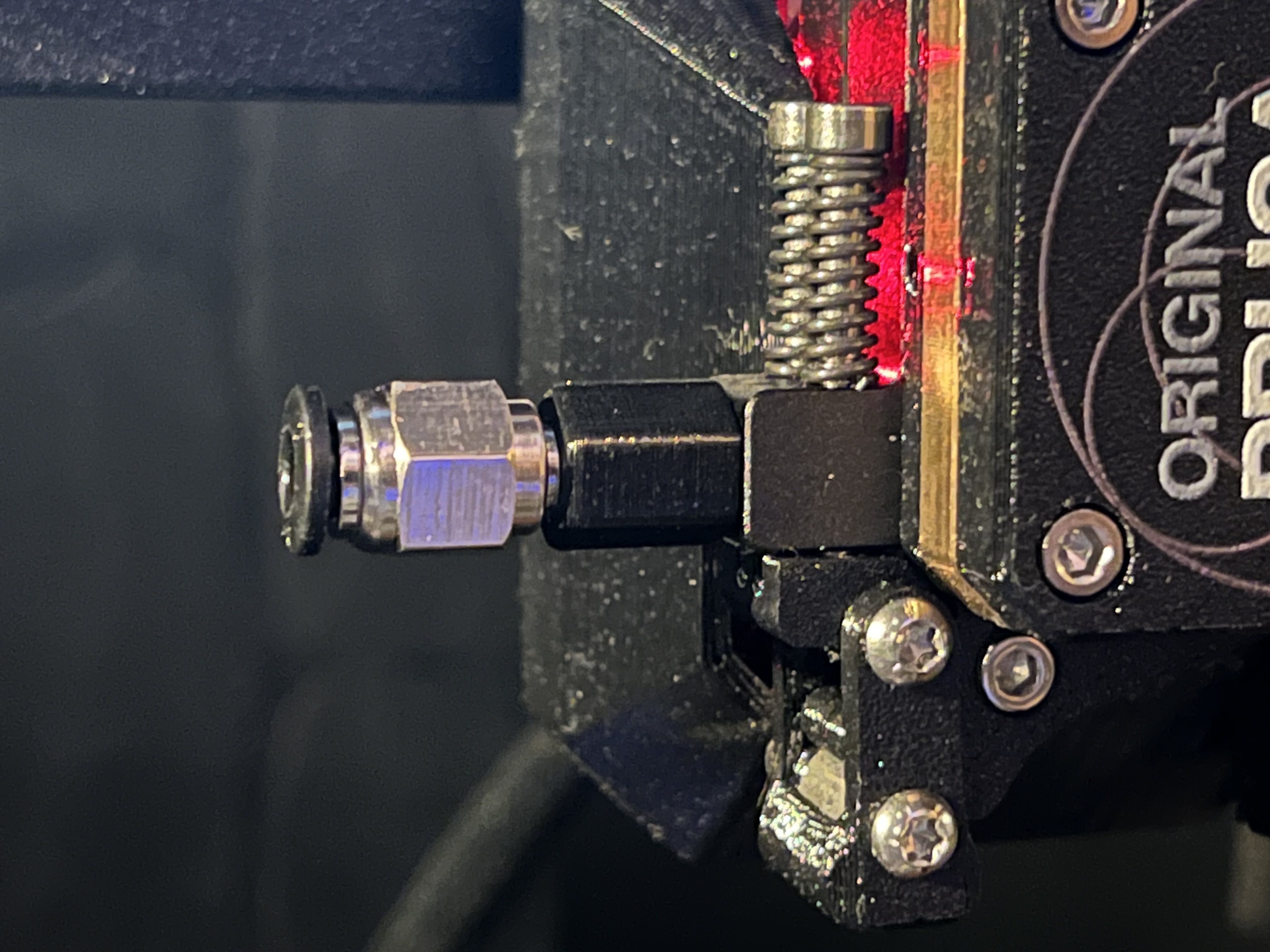 MK4 Reverse Bowden Adapter to attaches a PC4-M6