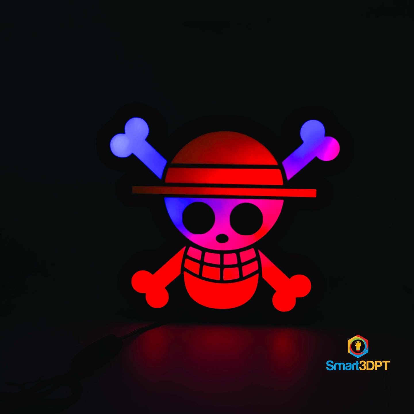 luffy one piece led lamp by Smart3d By Gabriel Gomes, Download free STL  model