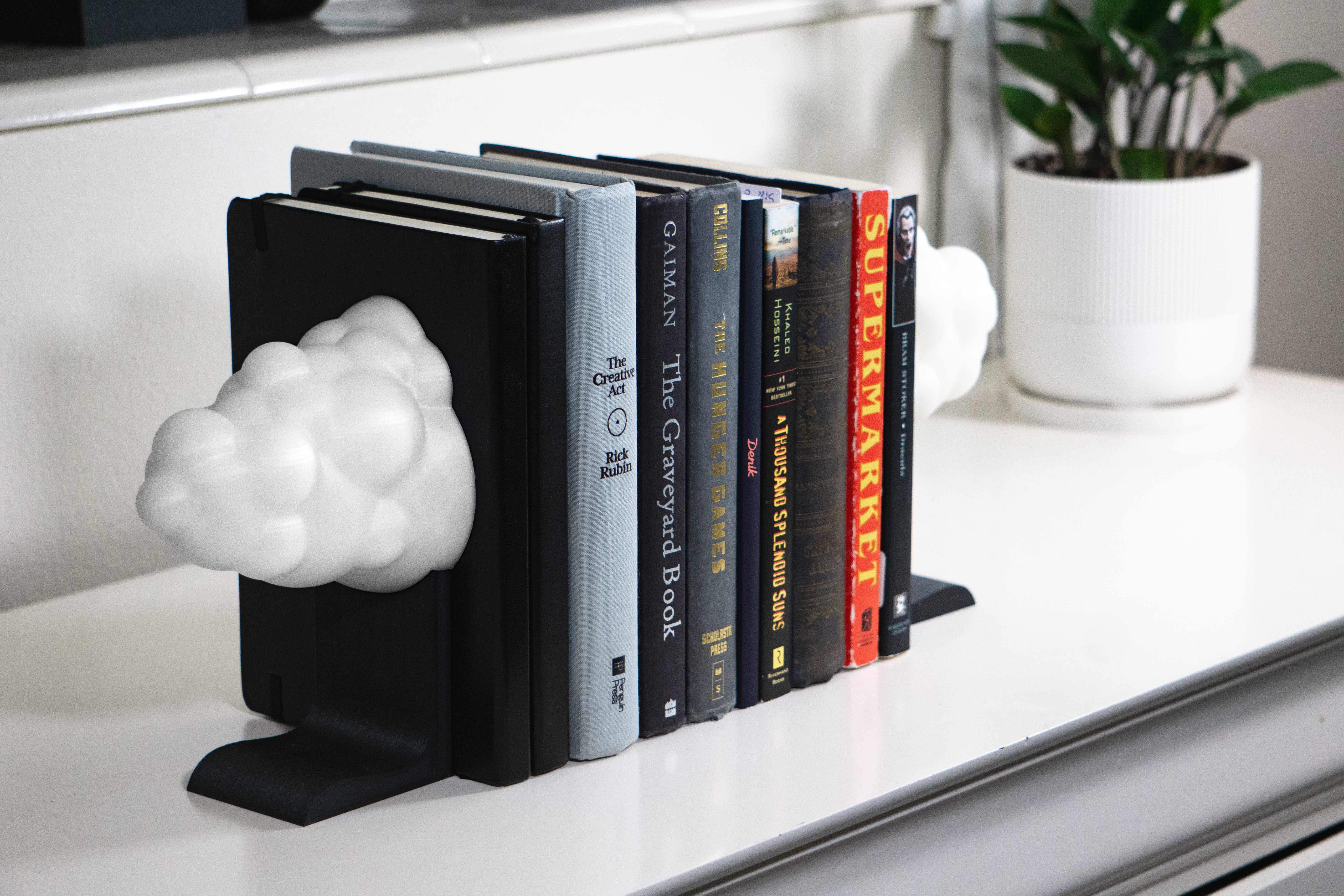 Miniatura 3 do modelo 3D Floating Cloud Bookend v2 Easy Print