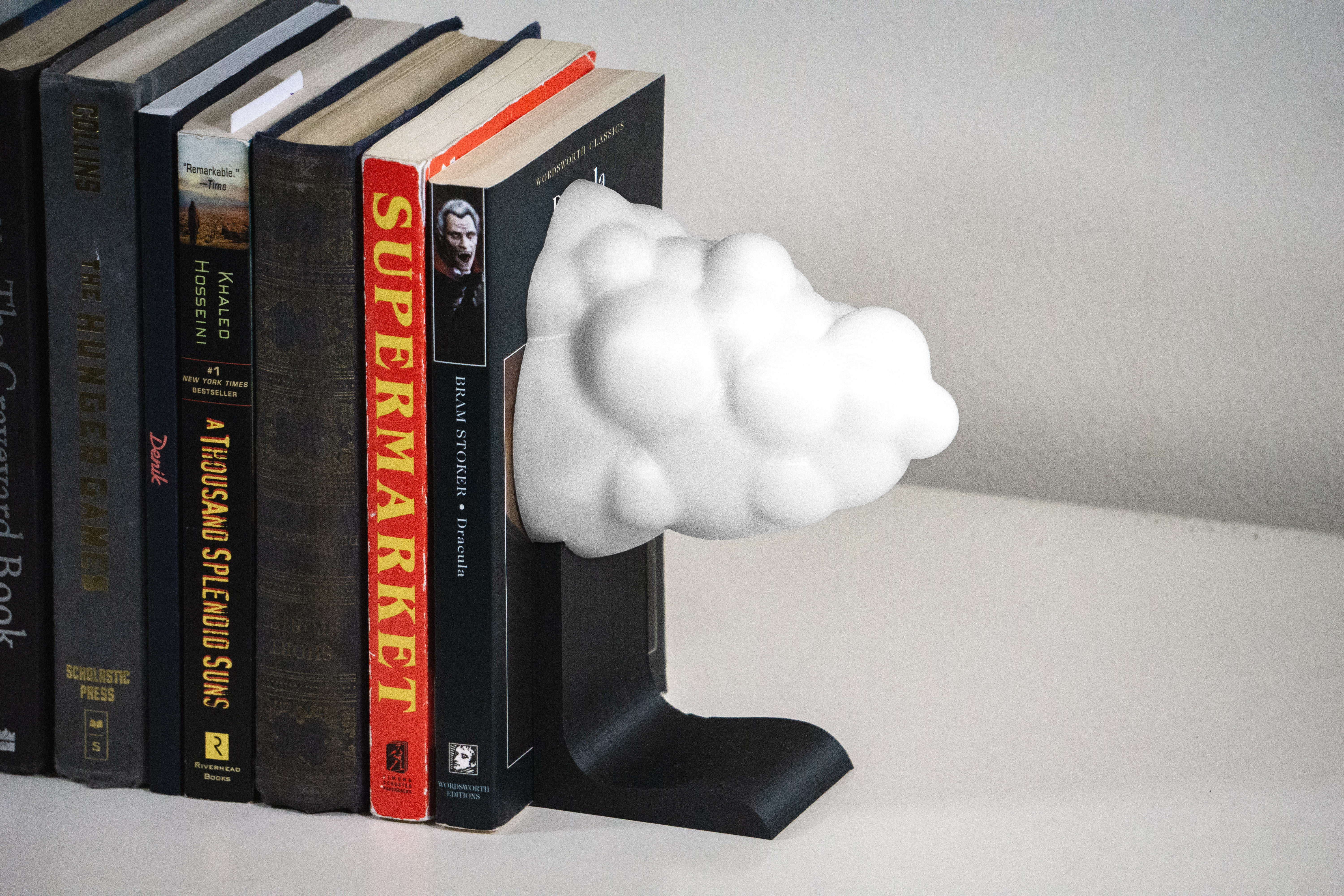 Miniatura 6 do modelo 3D Floating Cloud Bookend v2 Easy Print