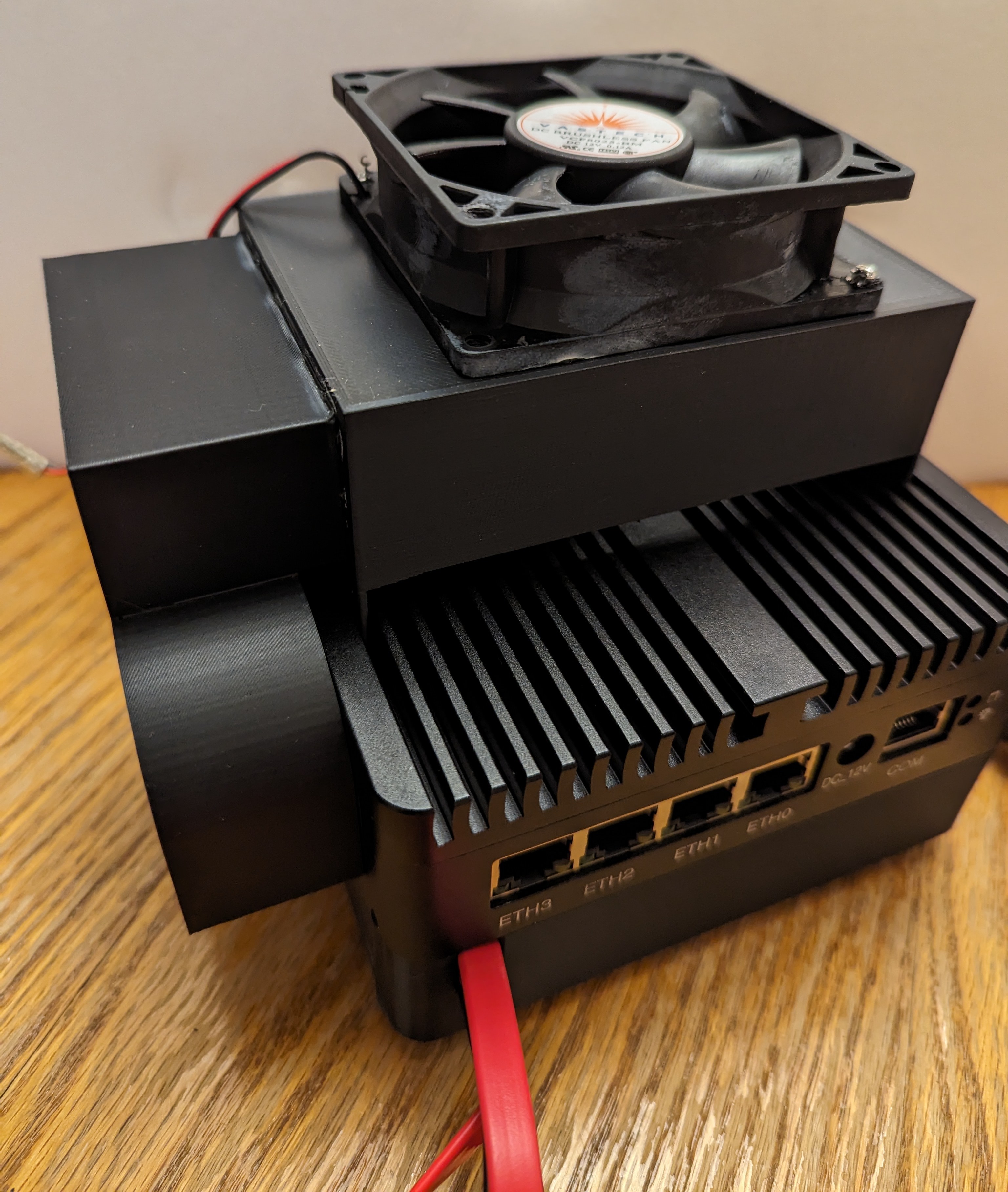 Mini PC/Router (Topton/Wooyi) fan holder