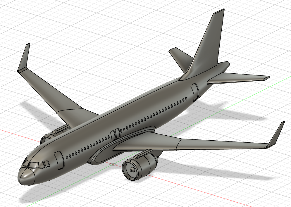 Airbus A320 NEO 3D model thumbnail