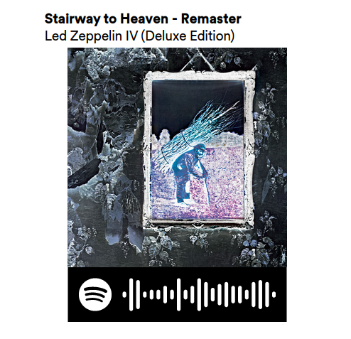 Stairway to Heaven song keychain