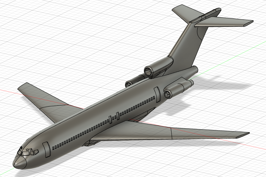 Boeing 727-200 By DeltaX | Download Free STL Model | Printables.com