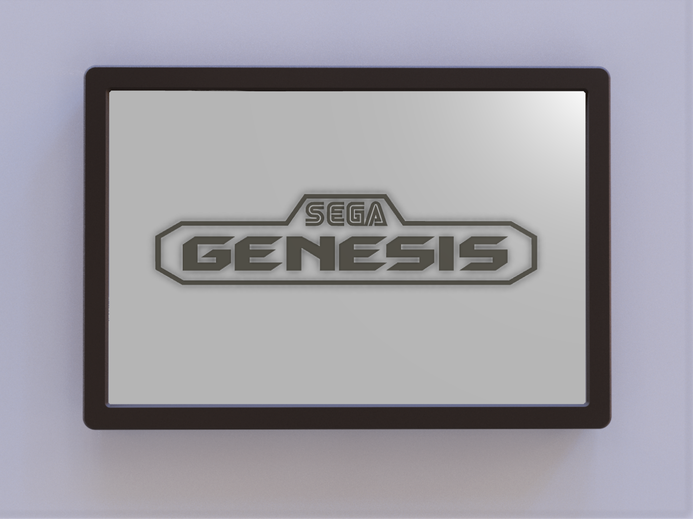 Sega Genesis Logo Wall Art