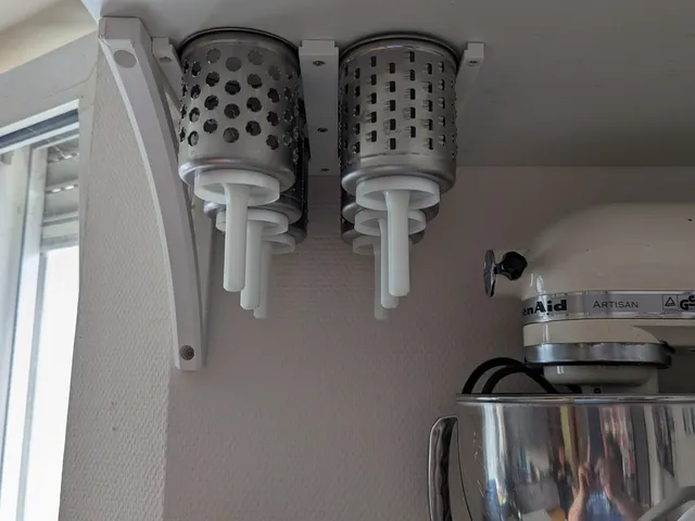 KitchenAid hanger for grind/shredder attachments