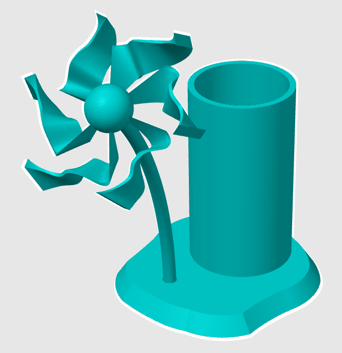 Windmill Flower Pen Holder