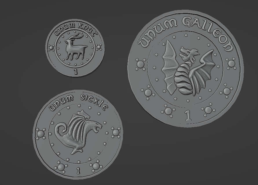Gringott's Coins - Double Sided