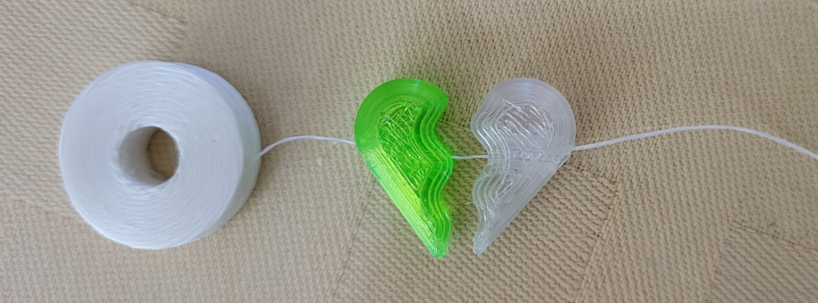 Two part heart for jewelry with FreeCAD file