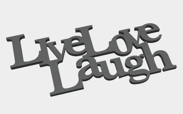 Live Love Laugh Lettering