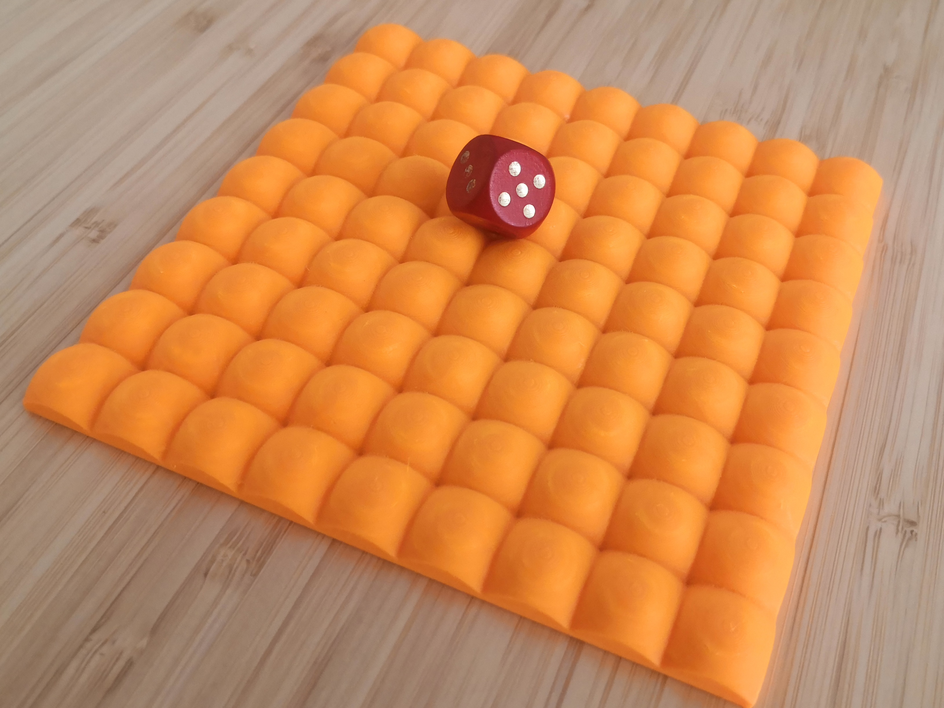 Matching surface to roll a low poly sphere on