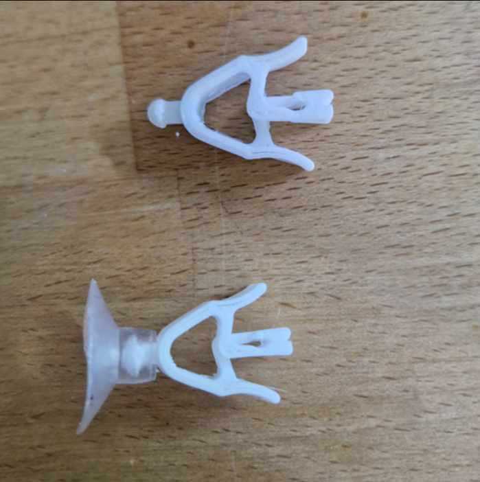 Aquarium clamp for suction cup