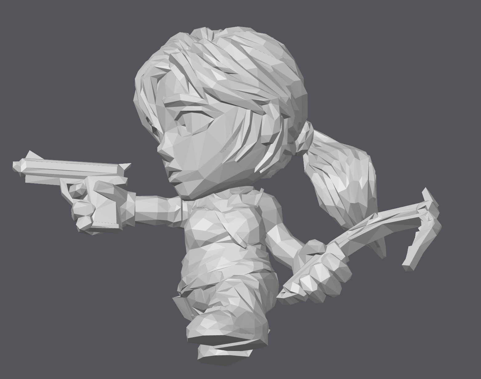 Lara Croft Tomb Raider Toon Figurine LowPoly by KioM | Download free STL  model | Printables.com