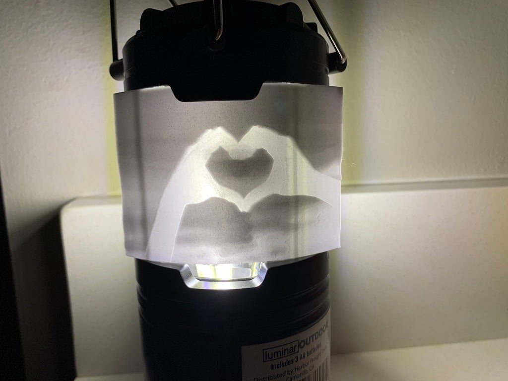 Lithophane Hand Heart