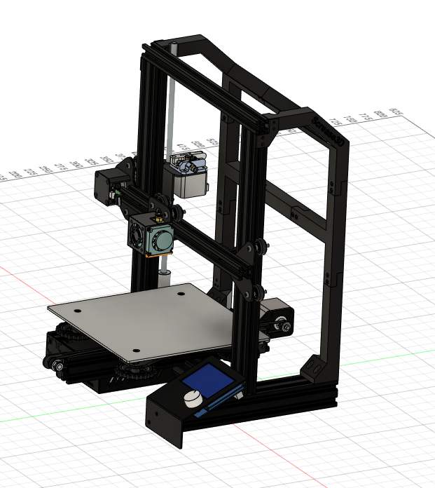 Ender 3 backframe / framebrace by Screase | Download free STL model ...