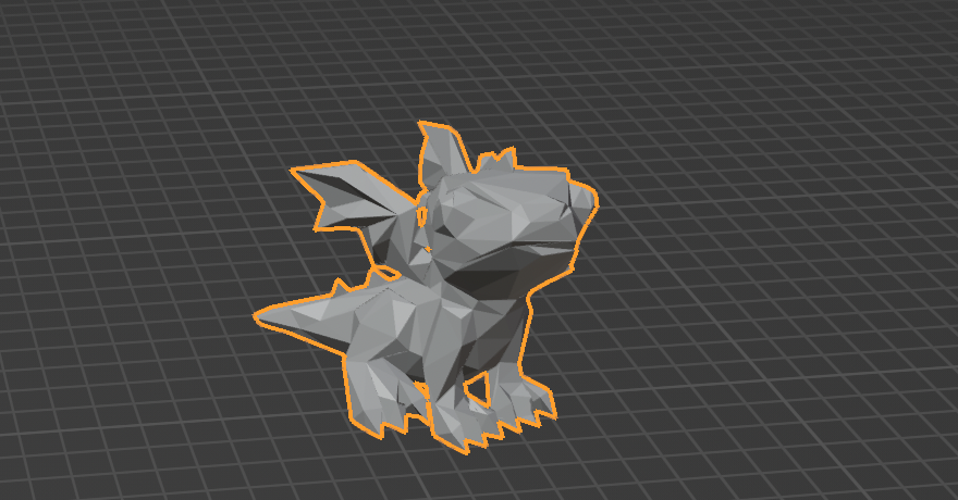 Low poly cute dragon